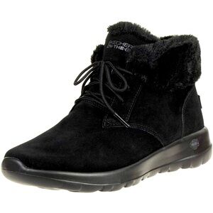 Women’s Sketchers Black Faux Fur Booties